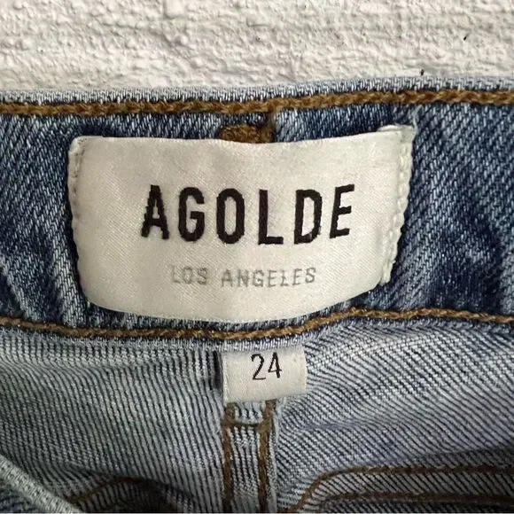 AGOLDE - Nico High Rise Slim Fit Jeans in Rooted Size 24 - Picture 6 of 8
